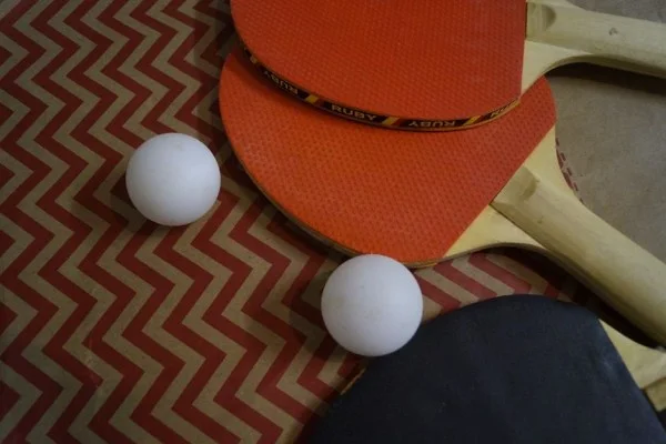 table tennis paddle closeup